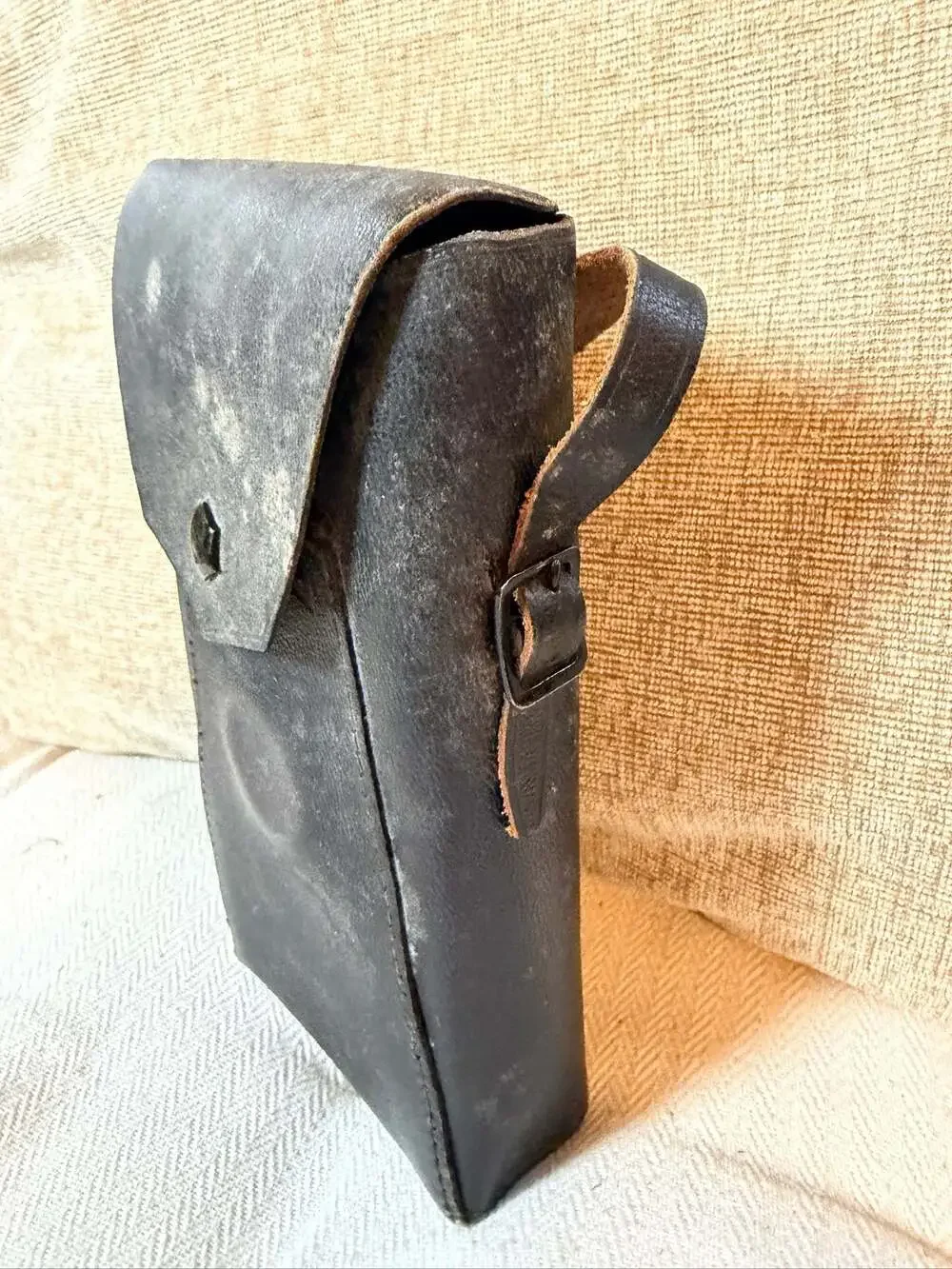 Vintage Brown Leather Folding Bellows Camera Case - Small Pouch – , CA